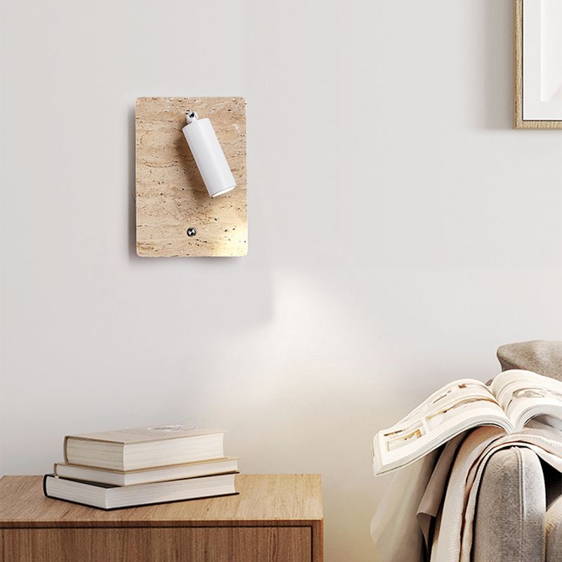 Modern Simple Stone Wall Light Geometry Shape Rotatable Wall Lamp for Living Room