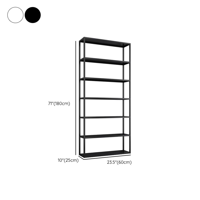 Scandinavian Open Back Standard Bookshelf Metal Shelves Included Bookcase