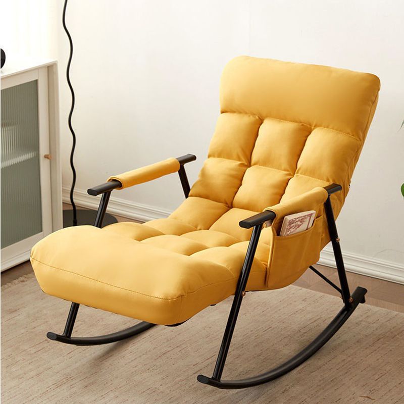 Upholstered Rocker Chair Contemporary Rocking Chair with Removable Cushions