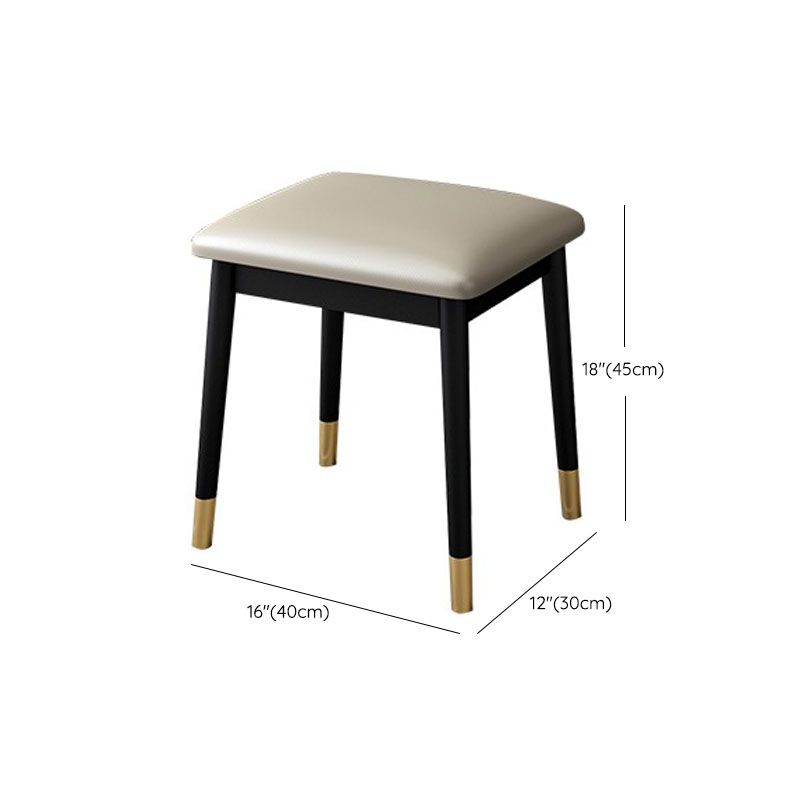 Make-up Vanity With Drawer Wooden with Makeup Table and Stool Glam