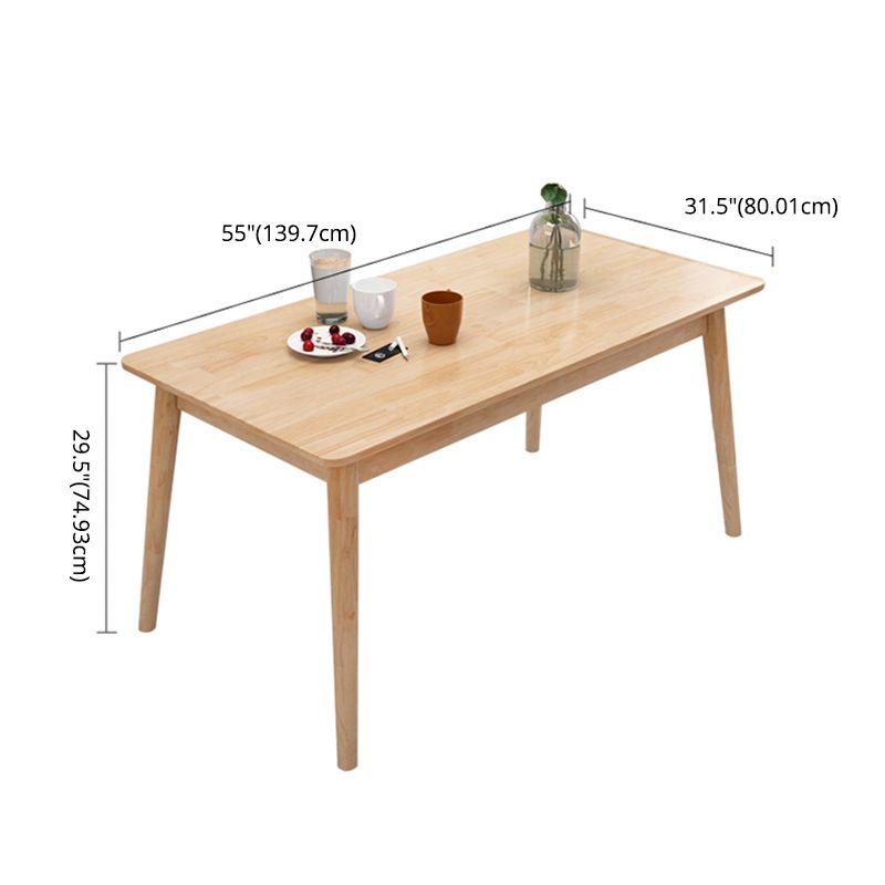 Contemporary Style Standard Wood Dining Room Set of Rectangle Shape for Kitchen Table Set