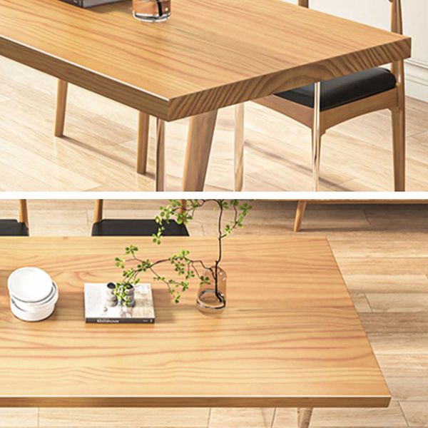 Industrial Double Pedestal Dining Table Pine Table for Dining Room Kitchen