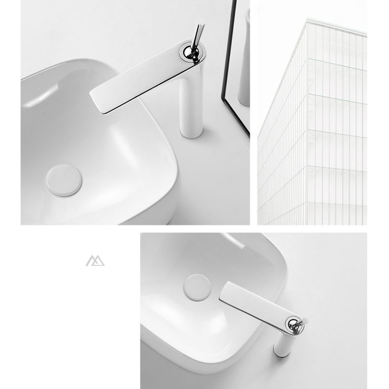 Modern Style Bathroom Sink Faucet with 1-Handle Brass Sink Faucet