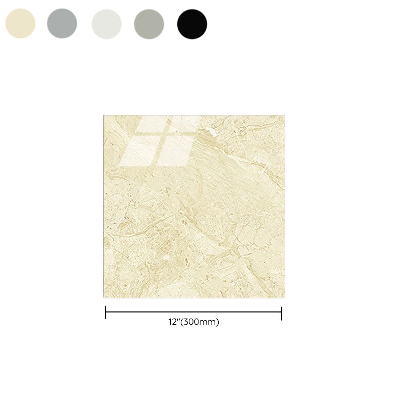 Single Tile Peel and Stick Wall Tile Modern Peel and Stick Wall Tile with Waterproof