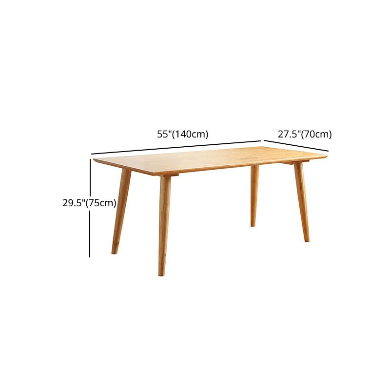 2/3/4/5/7 PCs Modernes Esset mit Rechtecktisch und Holzstühlen Dinette Set
