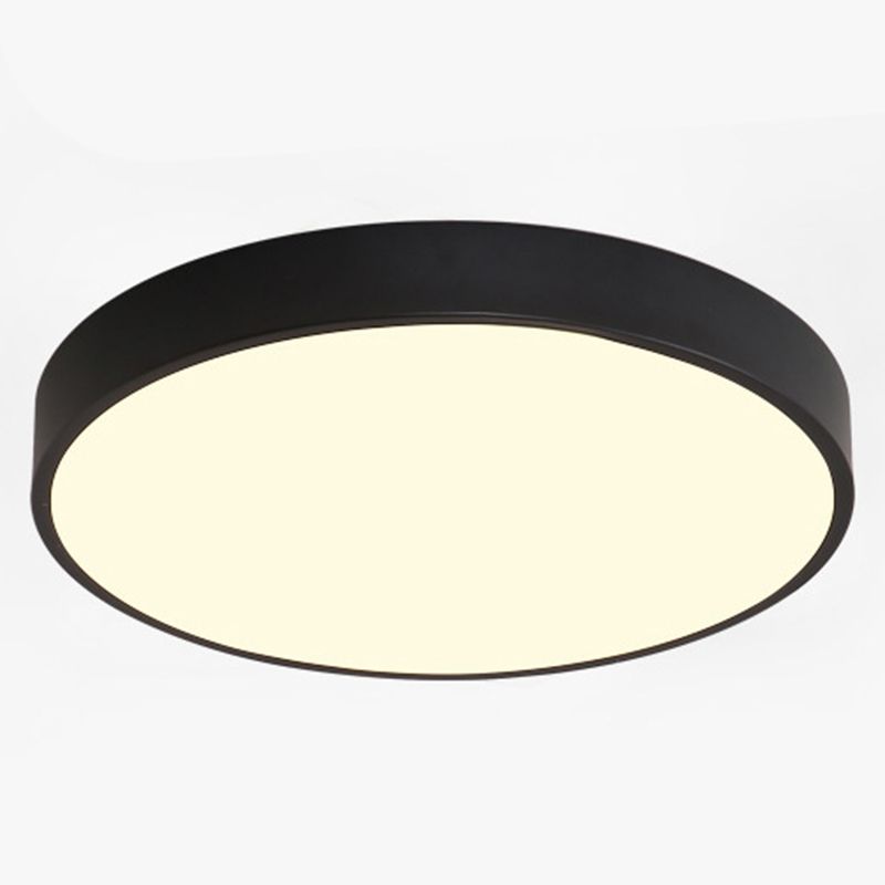 Plafonnier LED moderne et Simple, luminaire rond encastré pour chambre à coucher