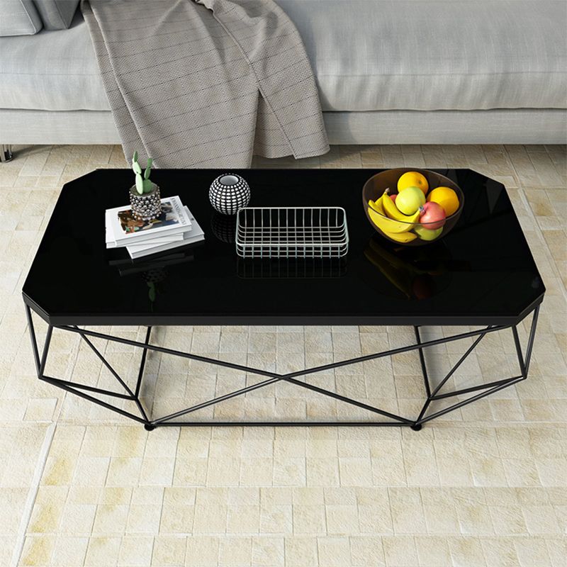 Contemporary Glass Cocktail Table Frame Coffee Table  for Dining Room