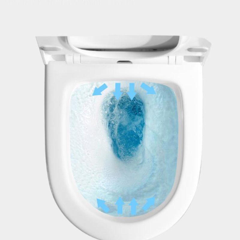 Modern Wall Mount Flush Toilet White Urine Toilet with Seat for Bathroom