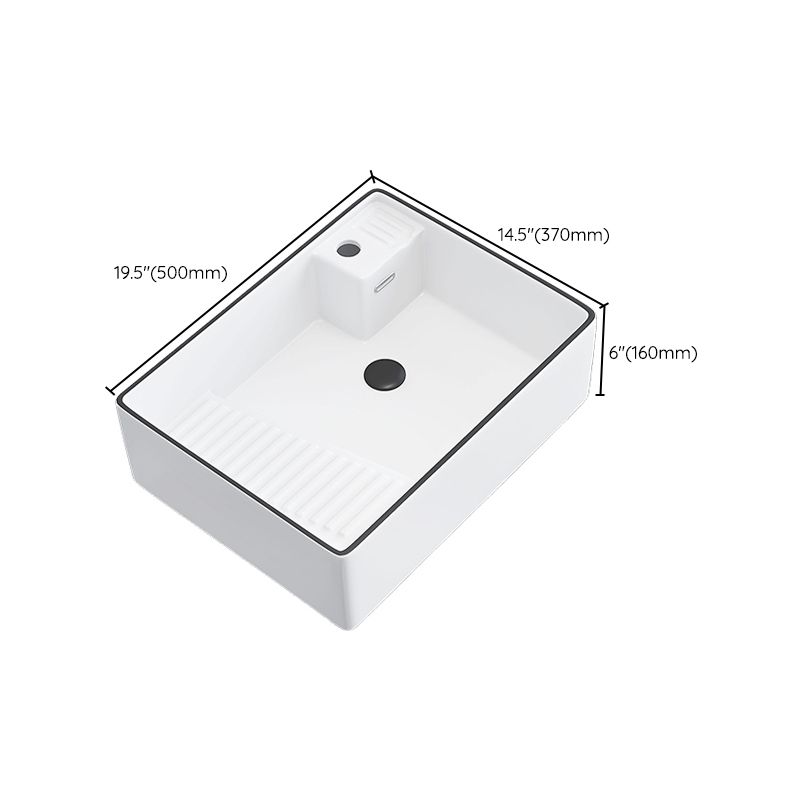 Porcelain Trough Bathroom Sink Traditional Trough Bathroom Sink With Basin