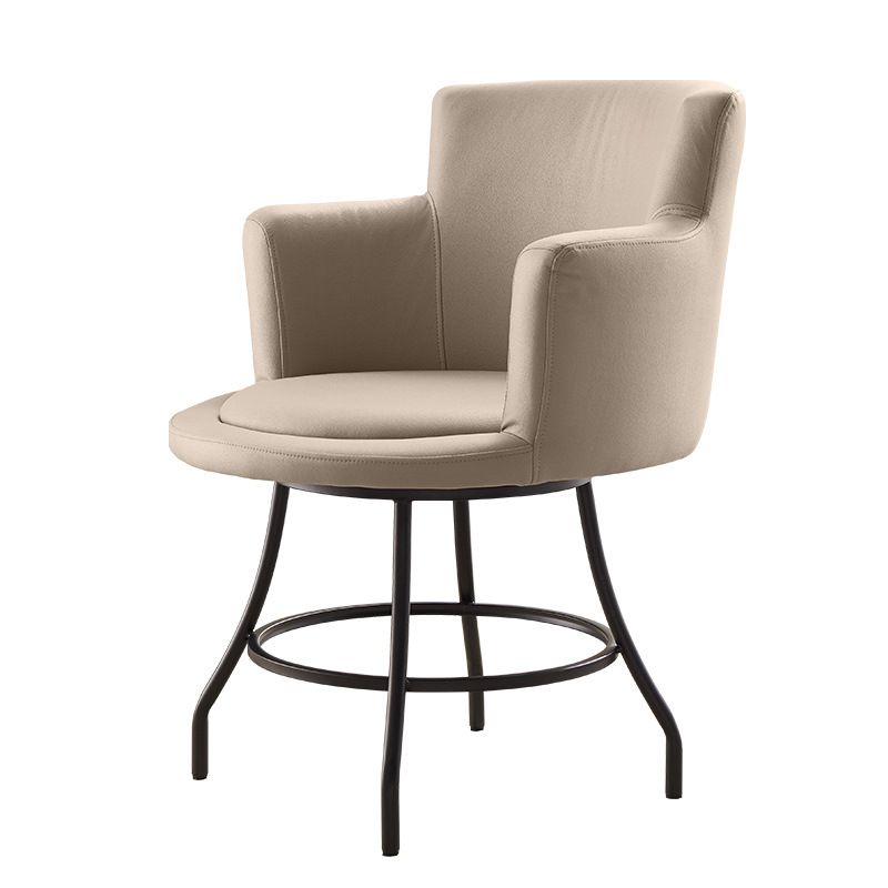 Faux Leather Chair 21.2" L x21.2" W x29.5" H  Arms Included Chair