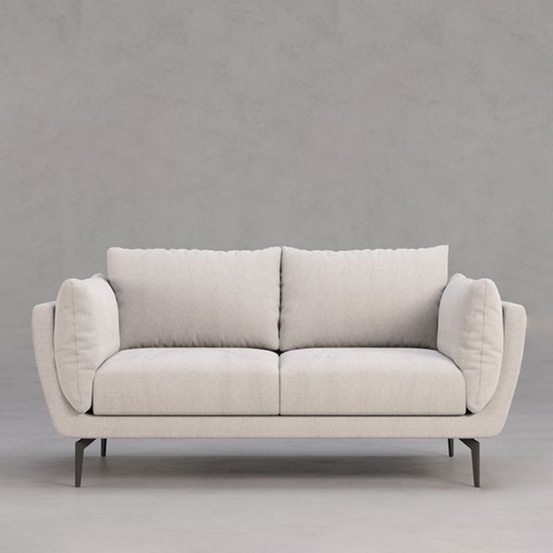 Cotton Blend Modern Sofa 33"W  Back Sofa for Living Room with Pillow Top Arm