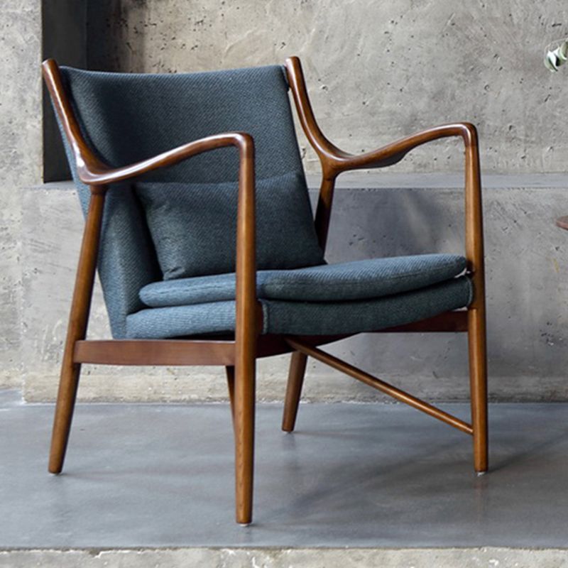 Arms Included Fixed Back Armchair Living Room Chair with Cushion