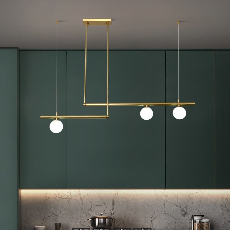 Modern Island Light Glass Hanging Lighting Fixture for Dining Room