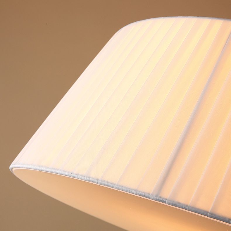 Tapered Semi Flush Mount Light Fabric Traditional Flush Mount Ceiling Light Fixtures for Living Room