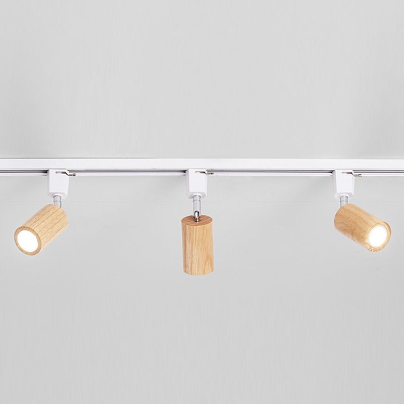 Lineare Deckenlampe Neues modernes Stil White Wood Flush Mount mit 3 Scheinwerfern