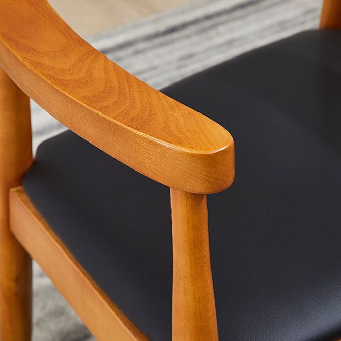 Scandinavian Style Wood Dining Chairs Open Back Dining Side Chair Home Side Chair