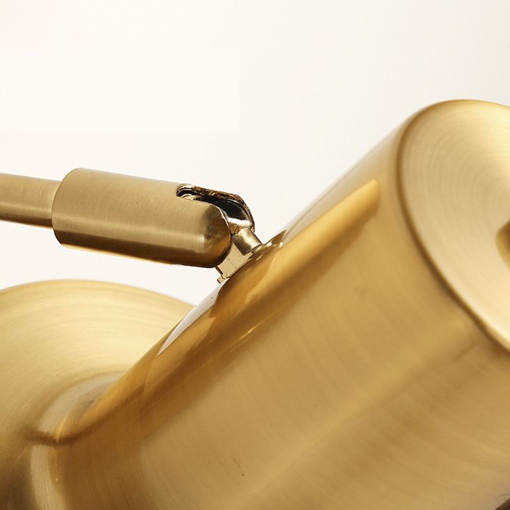 Postmodern Swing Arm Wall Sconce Metallic Wall Mounted Lighting for Coffee Shop