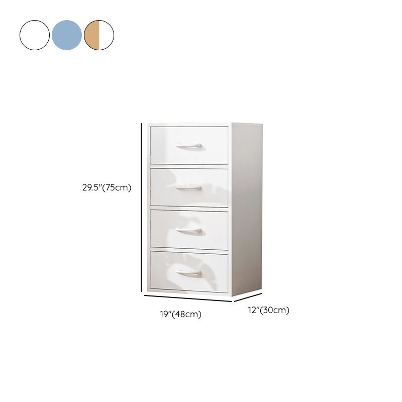 Contemporary Simple Rectangular Wood Cabinet with Doors and Drawers