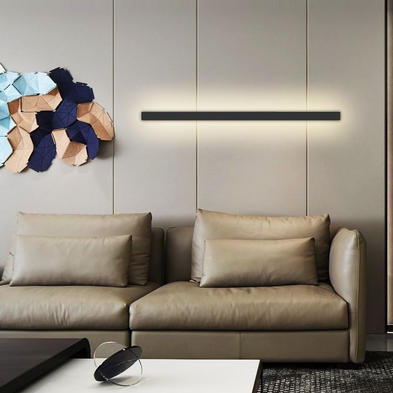 Modern Minimalist Style Thin-Line Wall Mounted Light Fixture Metal Wall Light Sconces for Living Room