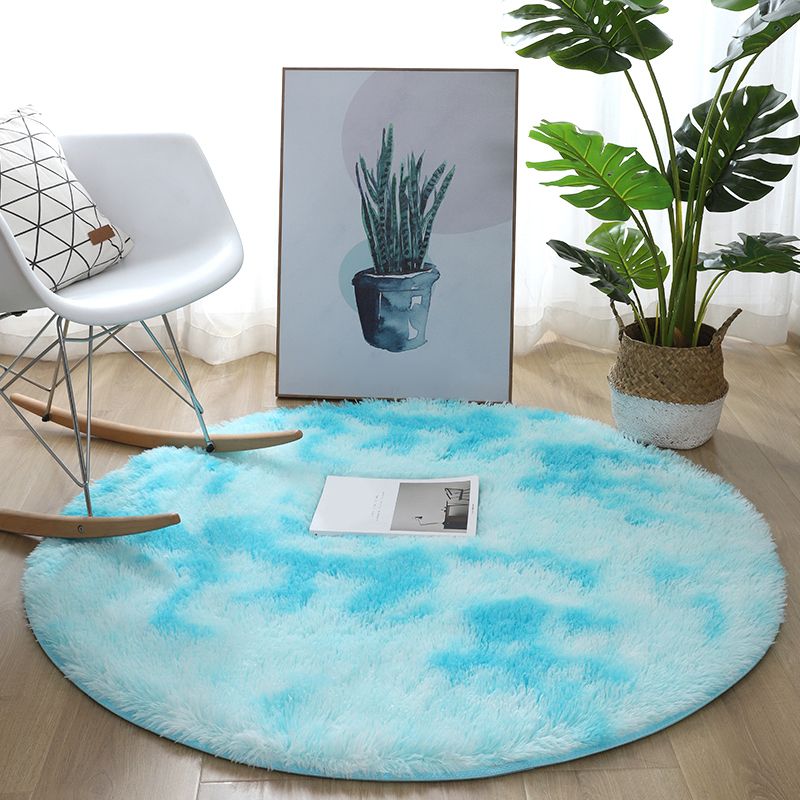 Casual Bedroom Rug Multi Colored Polyster Indoor Rug Non-Slip Backing Easy Care Washable Carpet
