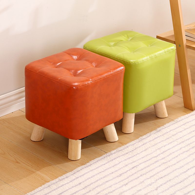 Modern Style Standard Square Leather Standard for Living Room