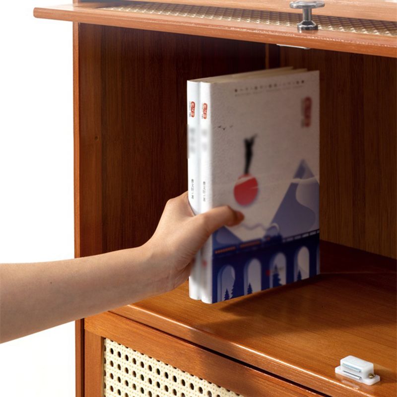 Brown Color Barrister Bücherregal zeitgenössischer Bambusbuch für Heimbüro