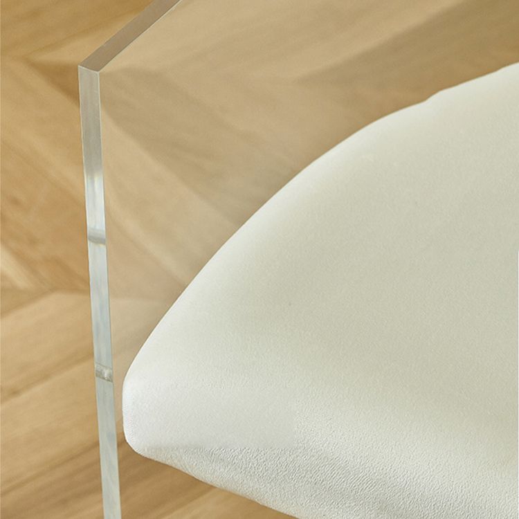 Modern Simple Arm Chair Plastic Frame Dining Arm Chair for Living Room