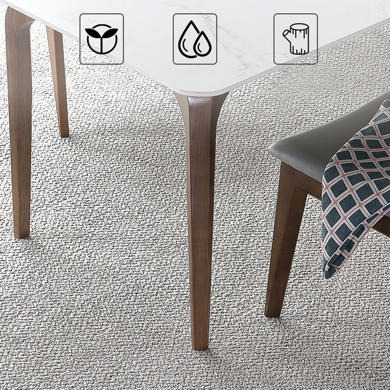 Comedor de piedra sinterizada fija contemporánea † ROOM † Table † con 4 patas de madera maciza Juego de comedor de cocina