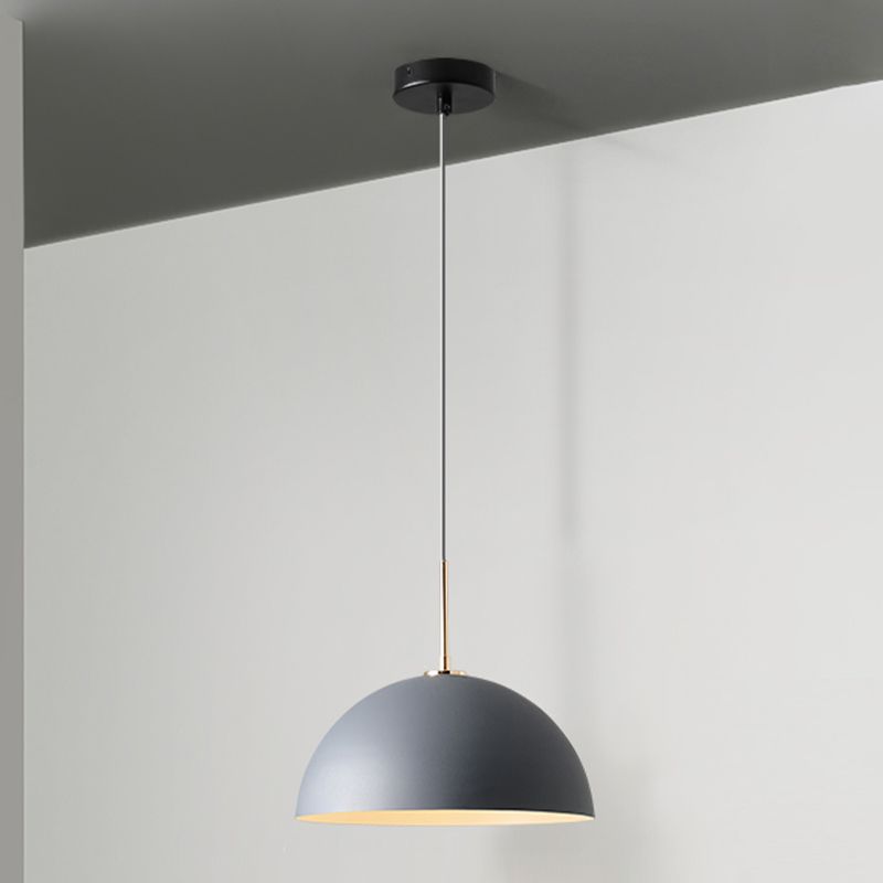 1 Light Metal Pendant Modern Simple Style Ceiling Hanging Light Fixture for Living Room