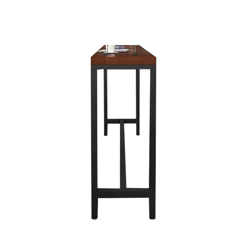 Industrial Bar Table Set 1/6/11 Pieces Solid Wood Counter Table with Upholstered Stools