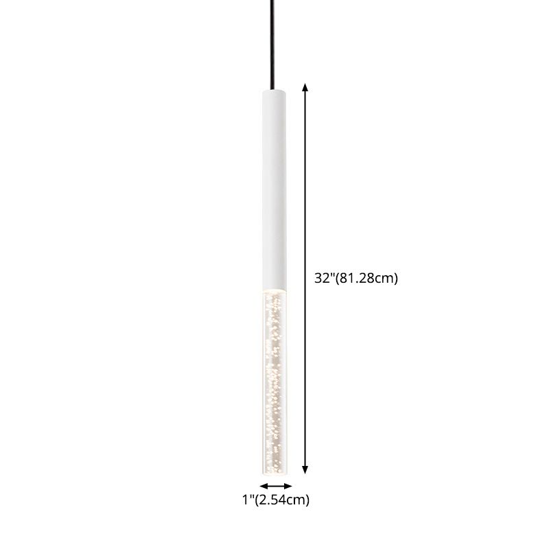 Blasenrohr -Federung Licht moderne Acrylschlafzimmer LED Hängende Leuchte