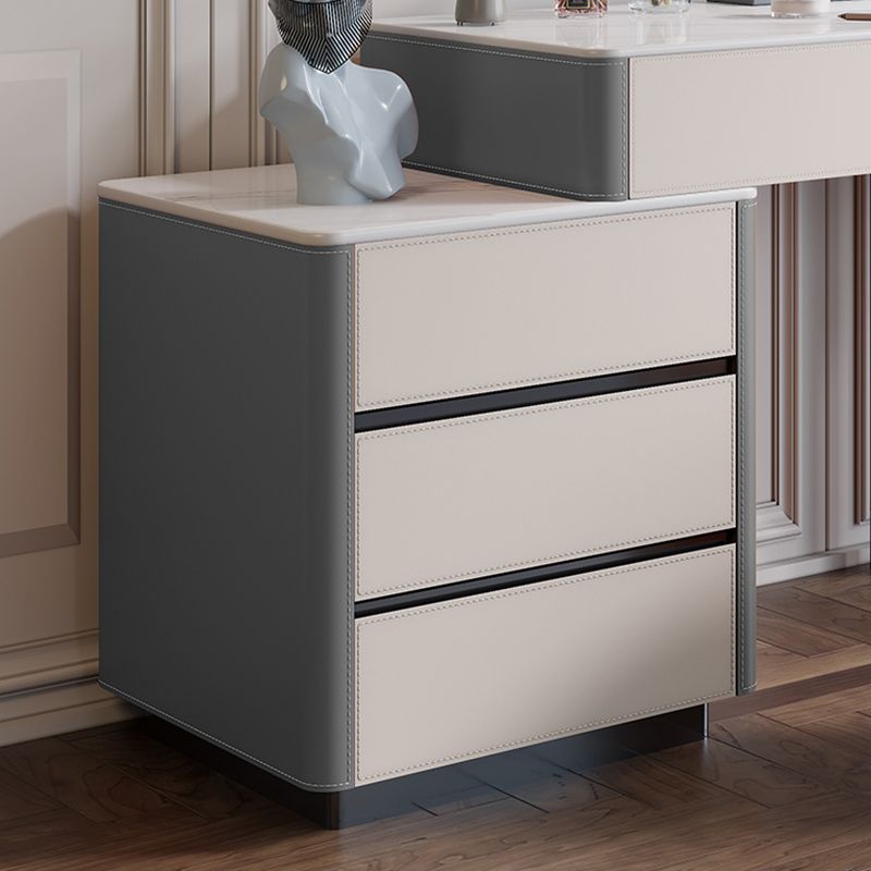 Contemporary Pine Makeup Vanity Desk with Drawers Vanity Makeup Table Set