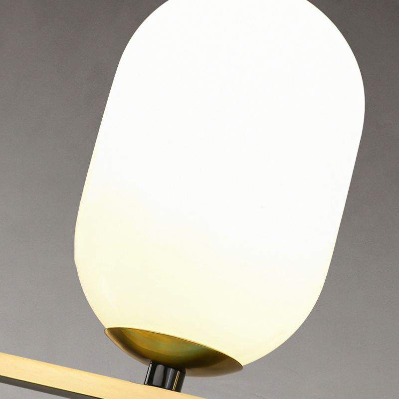 Modern Cylinder Island Lighting Fixtures Glass Island Pendants