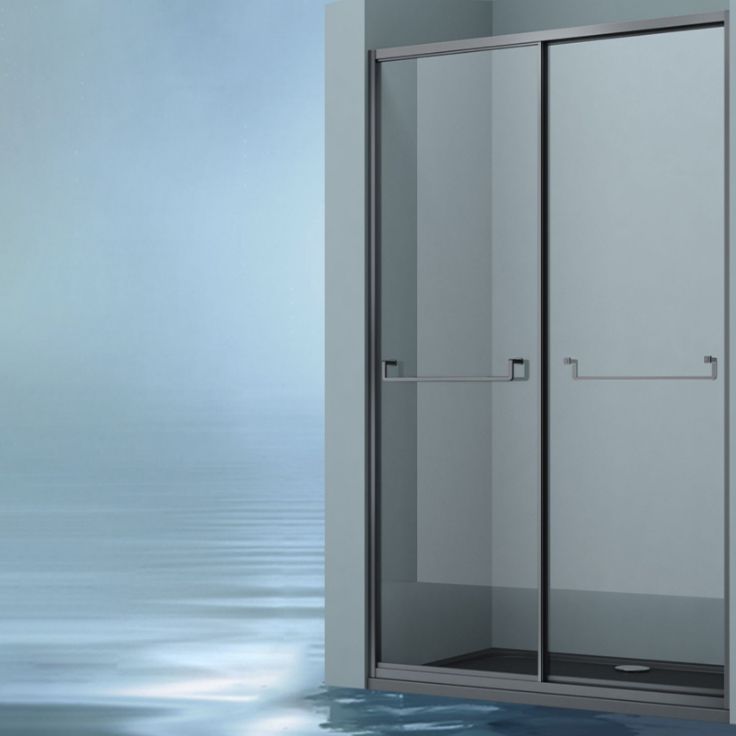 Full Frame Double Sliding Shower Door Tempered Glass Shower Door