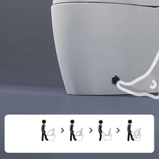 Concealed Tank Modern Toilet Heated Seat One-Piece Flush Toilet with Slow Close Seat