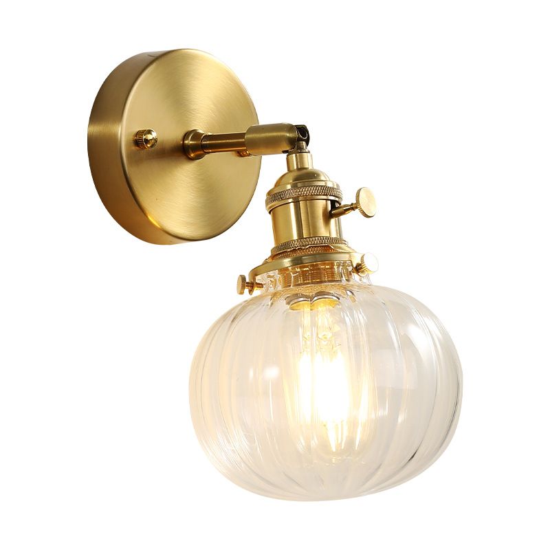 Glass Geometric Wall Sconce Lighting Industrial Style 1 Light Wall Lamps