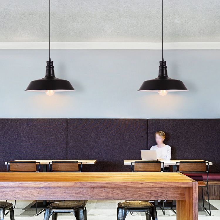 1 leichte Scheunendecke Anhänger Industrial Style Metal Hanging Leuchten für das Restaurant