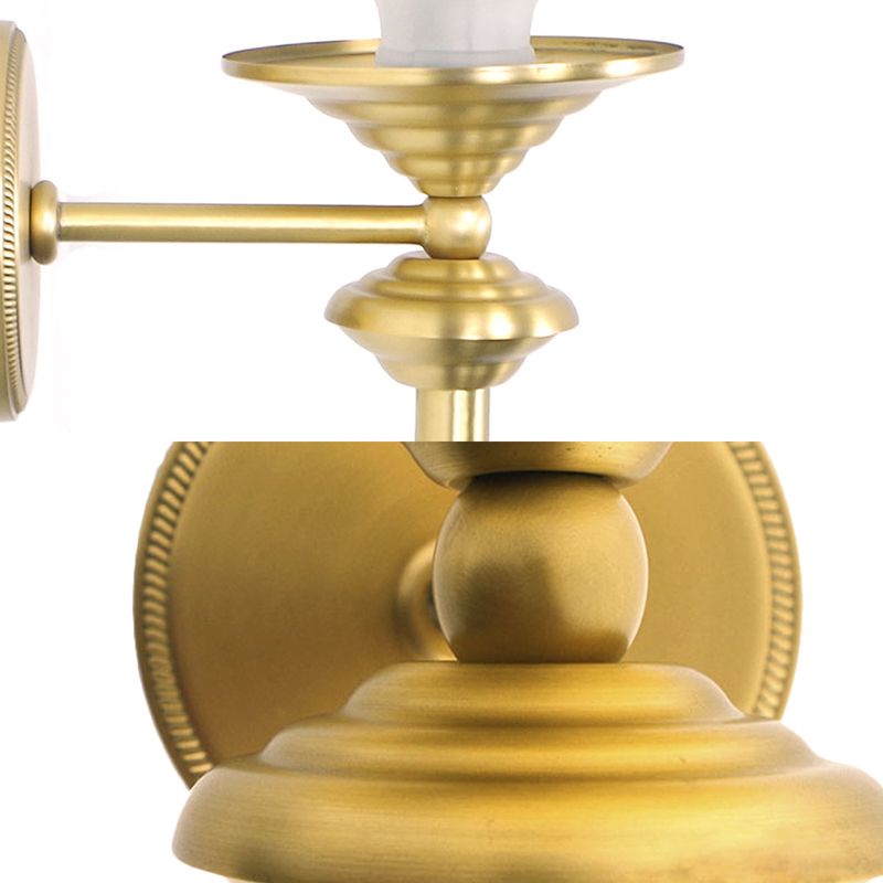 TRIMBET LATTER LEIR MUR Tradition 1 tête Gold Flush Mount Mur Murce pour le couloir