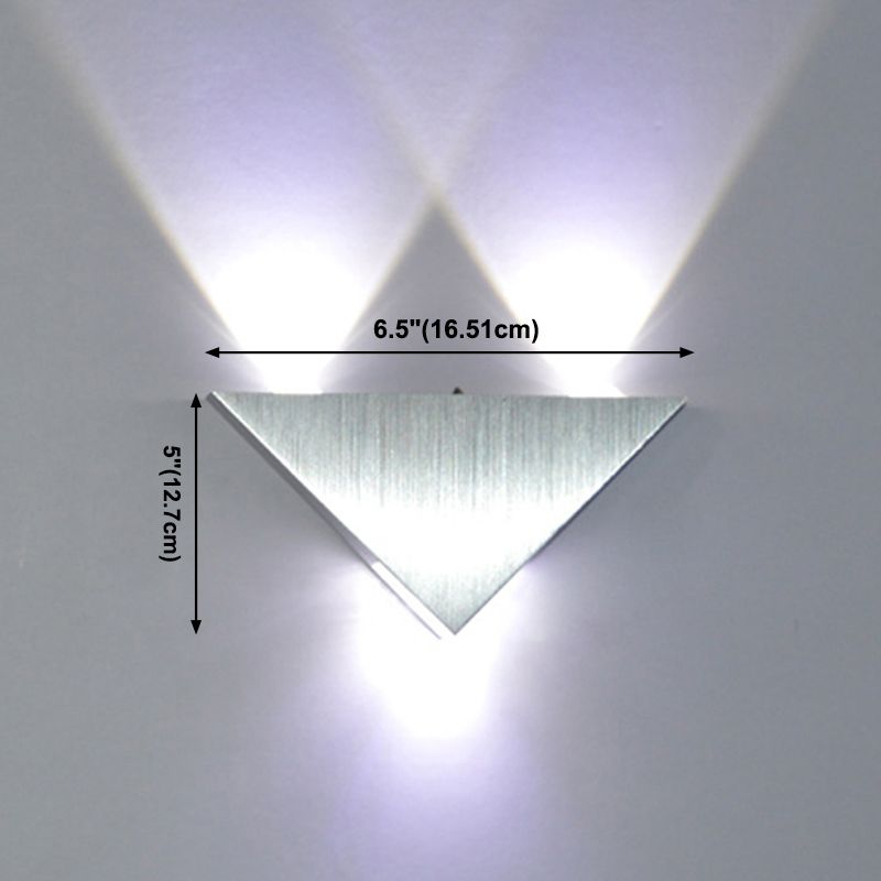 Contemporary Style Geometric Wall Mounted Light Metal Multi Lights Wall Washer Sconce