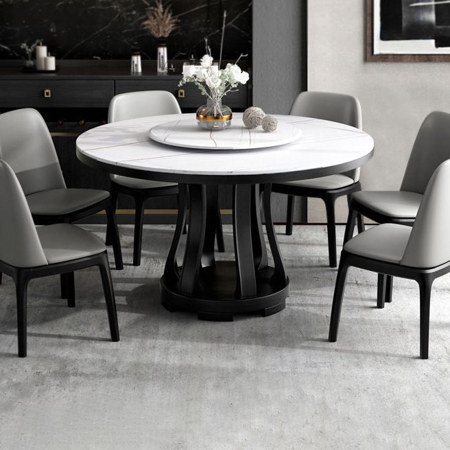 Eigentijdse ronde vorm tafel gesinterde steen witte standaard eettafel voor keuken