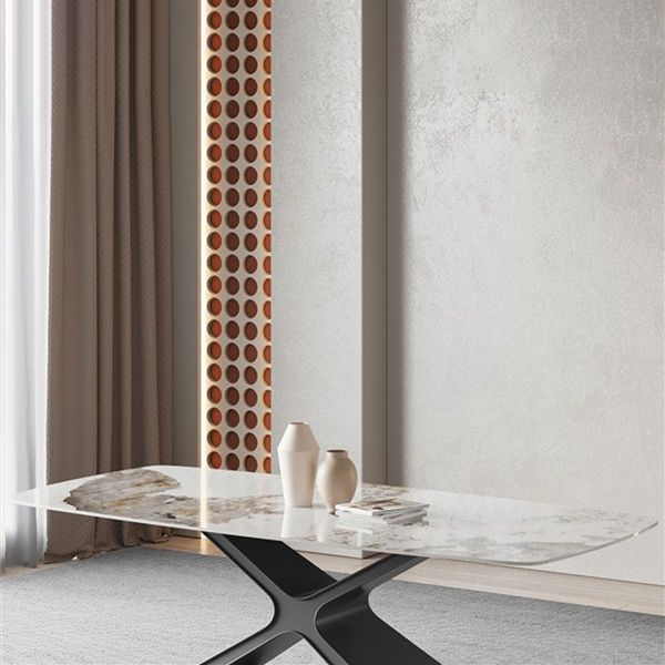 Modern Sintered Stone Dining Table Set 1/4/5/6/7 Pieces Dining Set for Home