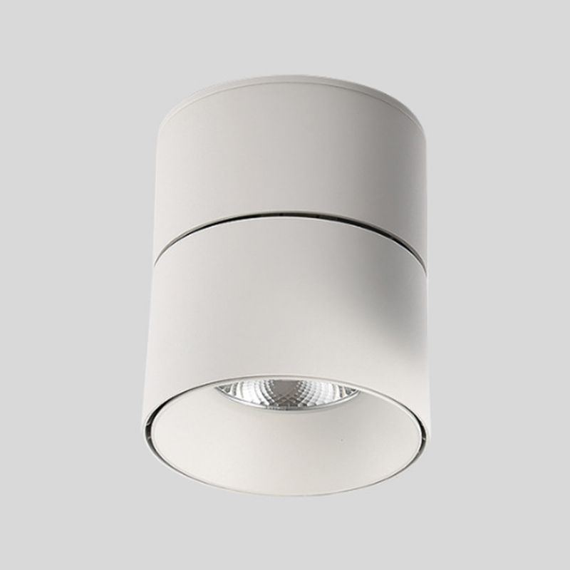 Modern Simple Cylinder Shape Ceiling Light with Aluminum Shade for Living Room