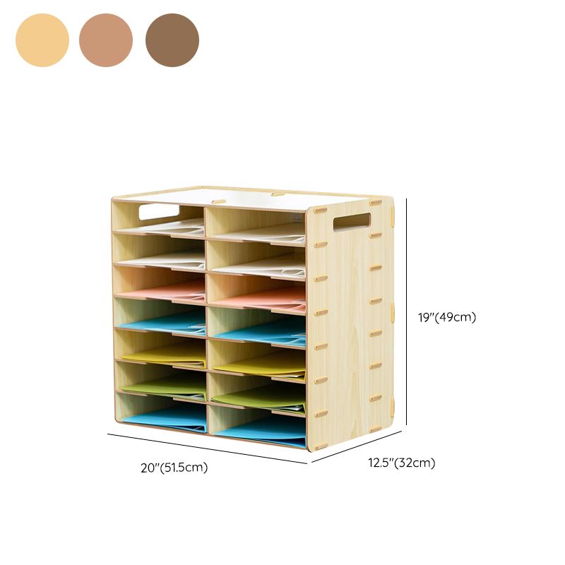 Contemporary Vertical Filing Cabinet Wooden Frame File Cabinet