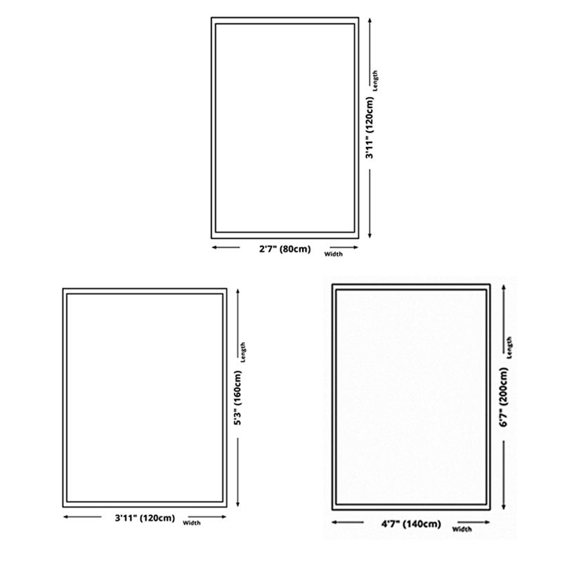 Dark Green Modern Carpet Polyester Christmas Tree Carpet Washable Carpet for Home Decor