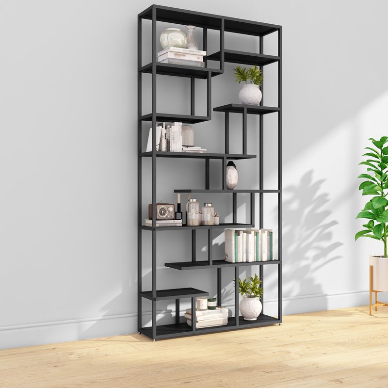 Industrial Metal Etagere Bookshelf Open Iron Bookshelf for Home Office