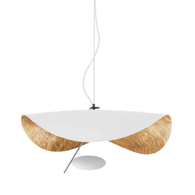 Kit de luz colgante geométrico de metal moderno 16 "/23.5" de ancho 1 claro blanco/negro iluminación para sala de estar