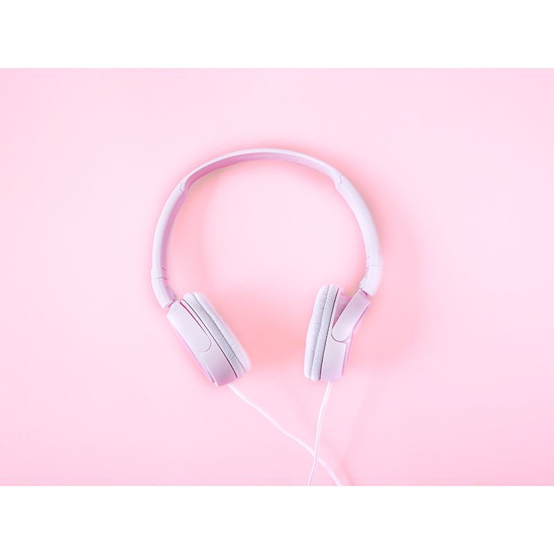 Washable Stain Resistant Wall Mural Wallpaper Headphones Sitting Room Wall Mural