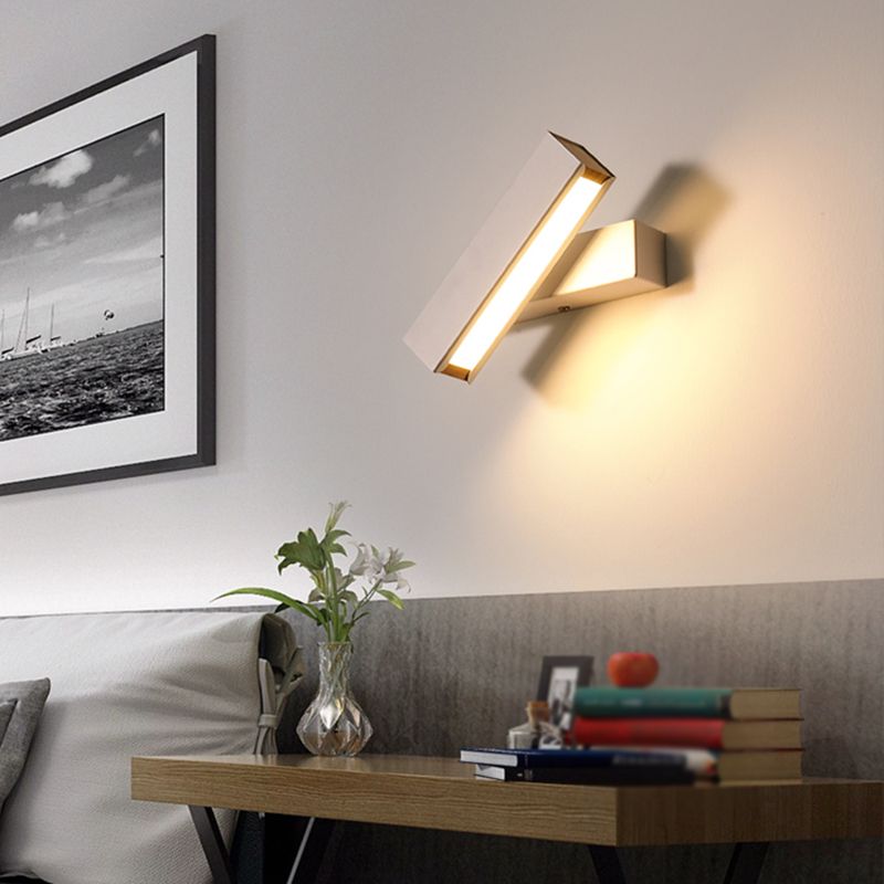 Square Shape Metal Wall Light Modern Style 1 Light Wall Lighting Fixtures