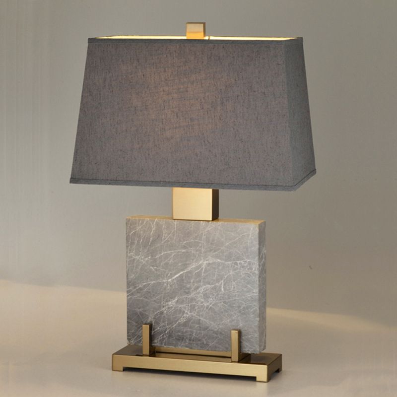Modernistische 1 bol taakverlichting grijs trapezoïde leesboek licht met stofschaduw