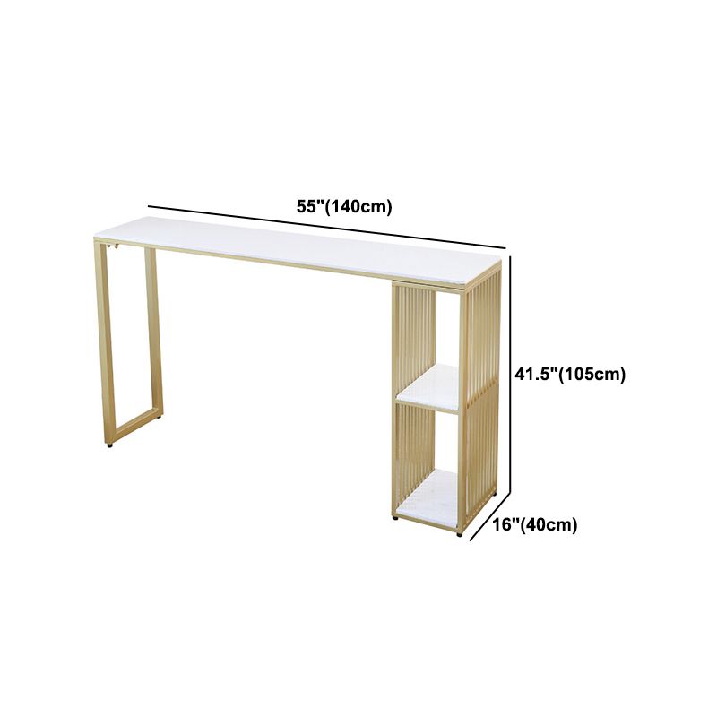 Glam Stone Bar Table Set 1/2/3 Pieces Rectangular Counter Set